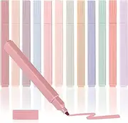 12 Vibrant Bible Highlighters,No-bleed pastel shades for gentle scripture marking. Perfect highlighter set for study, journaling, or gifting—faith-friendly & cute!