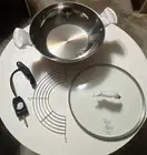 BRAND NEW Roy's Fusion Wok Electric Skillet 14" Stainless Steel Orange