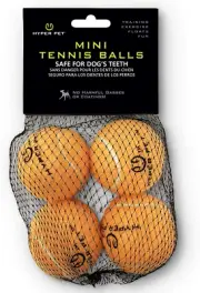Mini Tennis Balls for Dogs, Pet Safe Dog Toys for Exercise & Training, Pack of 4