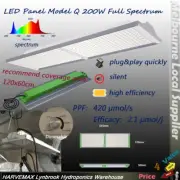 Hydroponics LED Panel Full Spectrum Model Q 200W Grow Light Indoor Plant Flower