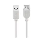 Goobay USB 2.0 Hi-Speed extension cable for Smartphones/Cameras/MP3 Players - Grey