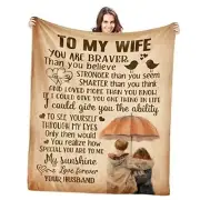 Christmas Birthday Gifts for Women, Gifts for Wife, 80*60 in To My Wife