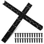 2 Pcs Continuous Piano Hinges Piano Metal Hinge Cabinet Hinges Box Hinges Long