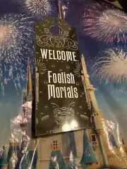 Disney Parks Haunted Mansion Foolish Mortals Madame Leota - Door Hanger NEW