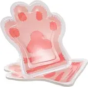 Adorable Animal Plate Birthday Parties Cake Dessert Serving Plate Snack Food Paper Tray Party Supply for Cat Lovers