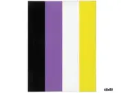 Non-Binary Pride Minky Blanket, LGBTQIA LGBTQI LGBTQ Equality Velveteen Throw