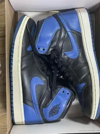 在飛比找Yahoo!奇摩拍賣優惠-Nike air Jordan 1 黑藍royal blue