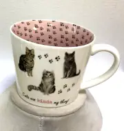 Cooksmart England Fine China 12 oz "Cats Are Kinda My Thing" Coffee Tea Mug