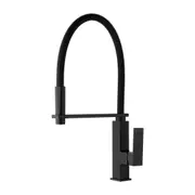 Brass Swivel Spout Pull Out Down Black Kitchen Mixer Laundry Tap Faucet