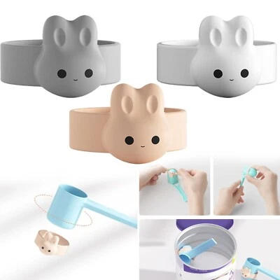 Suction Milk Powder Spoon Holder For Metal Cans Container Airtight Formula