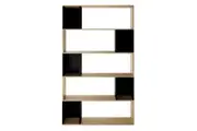Gligar 190cm 5-Tier Wooden Office Storage Bookcase - Natural - Natural