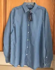 NWT Vineyard Vines Men’s Long Sleeve Button Up Shirt Long Sleeves Light Indigo-M