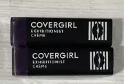 2-Pack Covergirl Exhibitionist Creme (Cream) Lipstick Lip Color #530 Grape Soda