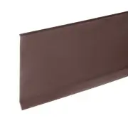 20ft x 4" Baseboard Trim Peel and Stick Flexible Molding Trim Coffee