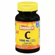 Sundance Vitamin C Coated Caplets 1000 mg 60 Tabs By Sundance