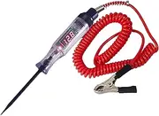 Automotive Test Light, Automotive Test Light Digital LED Circuit Tester, Retractable Spring Wire Automotive Test Light for Car Battery Polarity Continuity Fuses