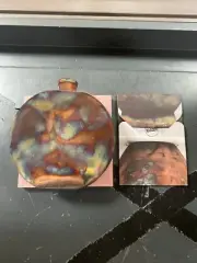 RAAQUU Kumo Ceramic Raku Pottery Vase Full Copper Matte