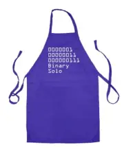 Binary Solo - Unisex Kids Apron - Robots Computer Nerd Geek