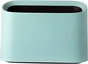 Plastic Mini Wastebasket Trash Can, 2.8l 0.7 Gallon Vanity Desk Countertop Garbage Container Bathroom Kitchen Creative Garbage Can (Color : Green, Size : 21x9x15cm(8x4x6inch))