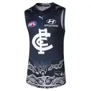 Carlton Blues 2024 AFL Puma Indigenous Guernsey Sizes S-6XL!