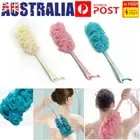 Bath Body Brush with Long Handle Loofah Puff Foam Exfoliate Net Ball Scrubber AU