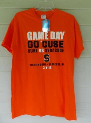 NWT Duke VS Syracuse Game Day T-Shirt Size Medium Basketball Sold Out 2-1-14