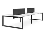DD Forum Double Sided Workstation For 4 Person with Sonic Screen