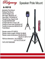 Speaker Pole Mount /Triple Stand Black