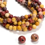 2.0mm Hole Mookaite Jasper Smooth Round Beads 6mm 8mm 10mm 15.5" Strand