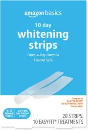 10-Day Teeth Whitening Strips Kit - 10 Treatments for a Brighter Smile