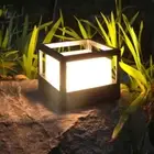 Outdoor LED Deck Post Light Garden Cap Square Fence Landscape Lawn Pillar Lamp