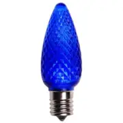 25 BLUE C9 LED Faceted Christmas Light Bulbs LED Bulb Dimmable