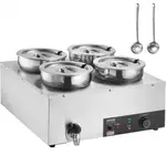 VEVOR Commercial Soup Warmer Soup Station with 4*7.4Qt Pot Soup Kettle Warmer
