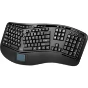 Adesso 2.4GHz Wireless Ergonomic Touchpad Keyboard (WKB4500UB_3)