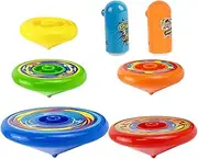 SUPVOX Gyroscope Toys for Toddlers Spinning Tops Kit Arena Hand for Boys Girls Random Color