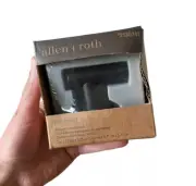 NEW Allen + Roth LATITUDE 2 ROBE & TOWEL HOOK Matte Black Finish NIB #2130341