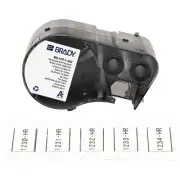 Brady Wire and Cable Label,White,Matte M5-375-1-342 Brady M5-375-1-342