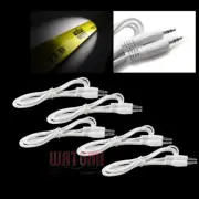 5X 10FT 3.5MM M/M AUX STEREO CABLE CORD IPAD IPHONE IPOD MP3 AV CAR AUDIO WHITE