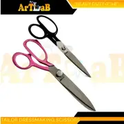Set of 2 Tailor Dressmaking Scissors with Adjustable Screw, 7in + 8in,Heavy Duty