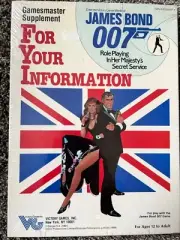 VINTAGE-RARE-NIB-JAMES Bond 007 RPG For Your Information -Victory GAMES 1984