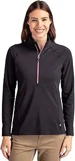 [Cutter & Buck] Adapt Eco Knit Stretch Recycled Womens Half Zip Pullover