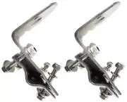 2 Lot Procomm VO991SSL Stainless Steel H.D 3-Way CB Antenna Mirror Mount No Stud