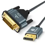 DisplayPort to DVI Cable 1.6FT DP to DVI-D Adapter Male to Male 1080P60Hz for...