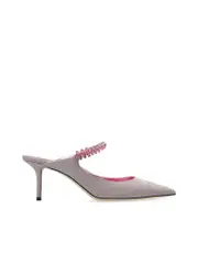 Jimmy Choo With Heel Crystal Embellishment