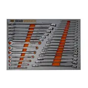 Gearwrench 31pc Met & SAE Combination Spanner Set with EVA Tray 83991