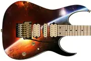 Sticka Steves Guitar Skin Axe Wrap Reskin Space Sun Rise GS 326
