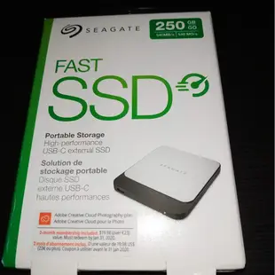Seagate 希捷 Fast SSD 250GB 外接SSD固態硬碟