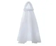 Ghost Costume Haunted Hooded Cape Costume Black Capes For Women Bride Hooded Cape Cloak,White