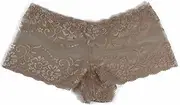 [Generic] 3 x Womens Plus Size Lace Shorts Boyleg Underwear Panties Undies Lingerie Nude 18