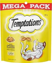Temptations Cat Treats Tasty Chicken 180g Bag, 5 Pack